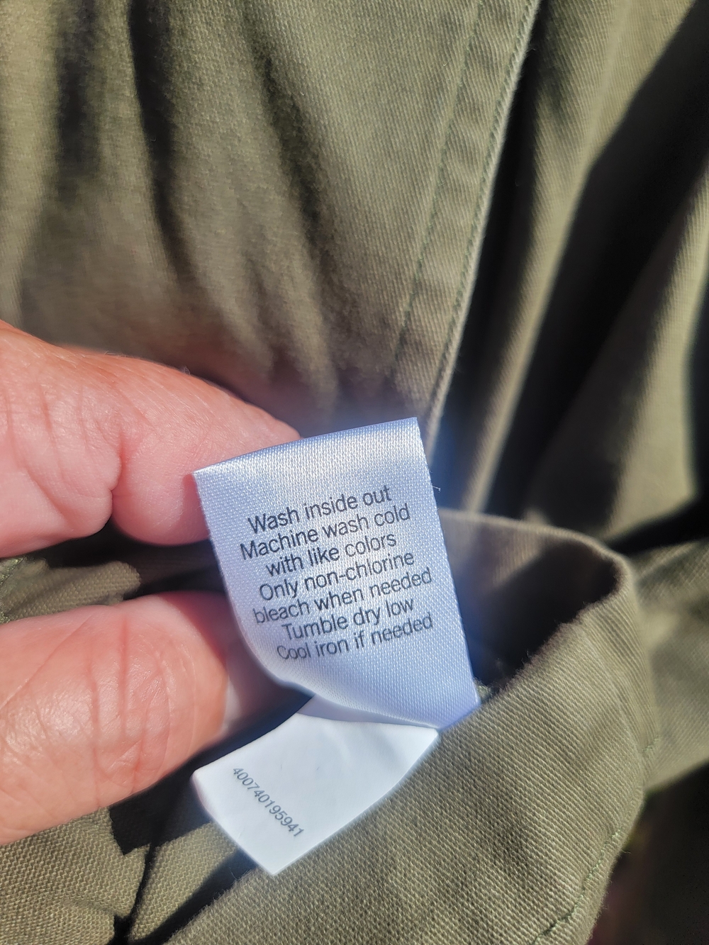 Women’s Military-Inspired Double-Breasted Utility Jacket — Olive - Picture 12 of 12